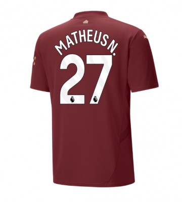 Manchester City Matheus Nunes #27 Tercera Equipación 2024-25 Manga Corta